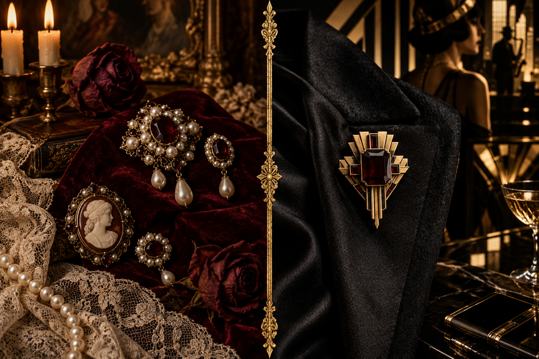 From Court to Stage How Victorian and Art Deco Brooches Evolved Across Occasions